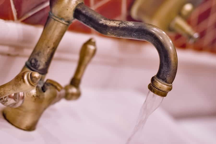 vintage brass faucet