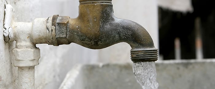 rusty old faucet