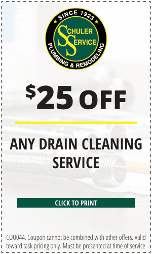 $25 off any drain cleaning service. Click to print. COU044. Coupon cannot be combined with other offers. Valid toward task pricing only. Must be presented at time of service.