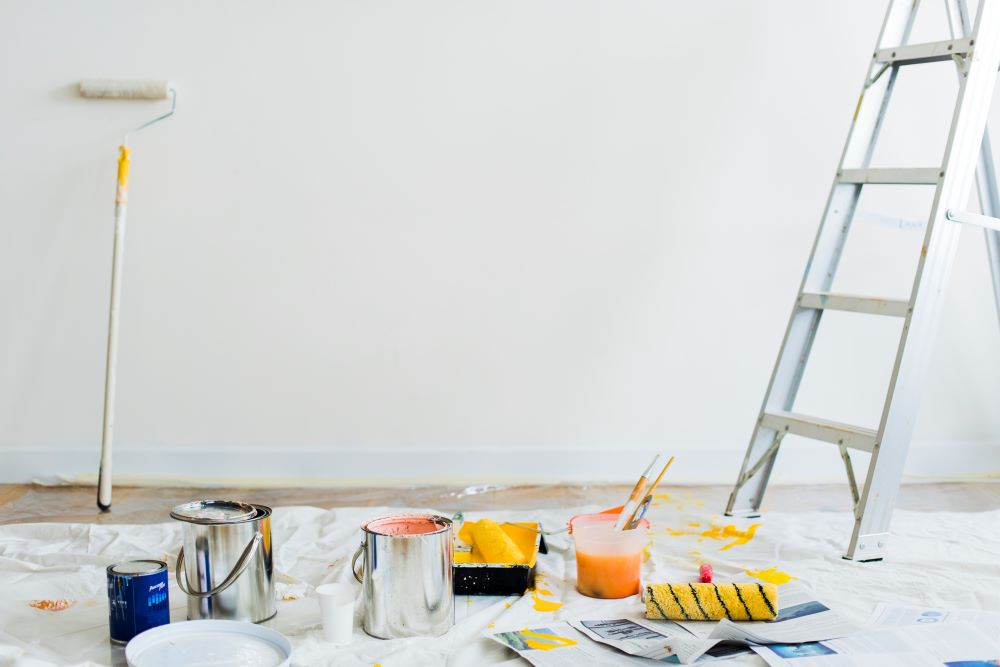 Kitchen being remodeled by trustworthy contractor